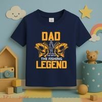 Dad The Man Myth The Fishing Legend Toddler T-Shirt thumb 3
