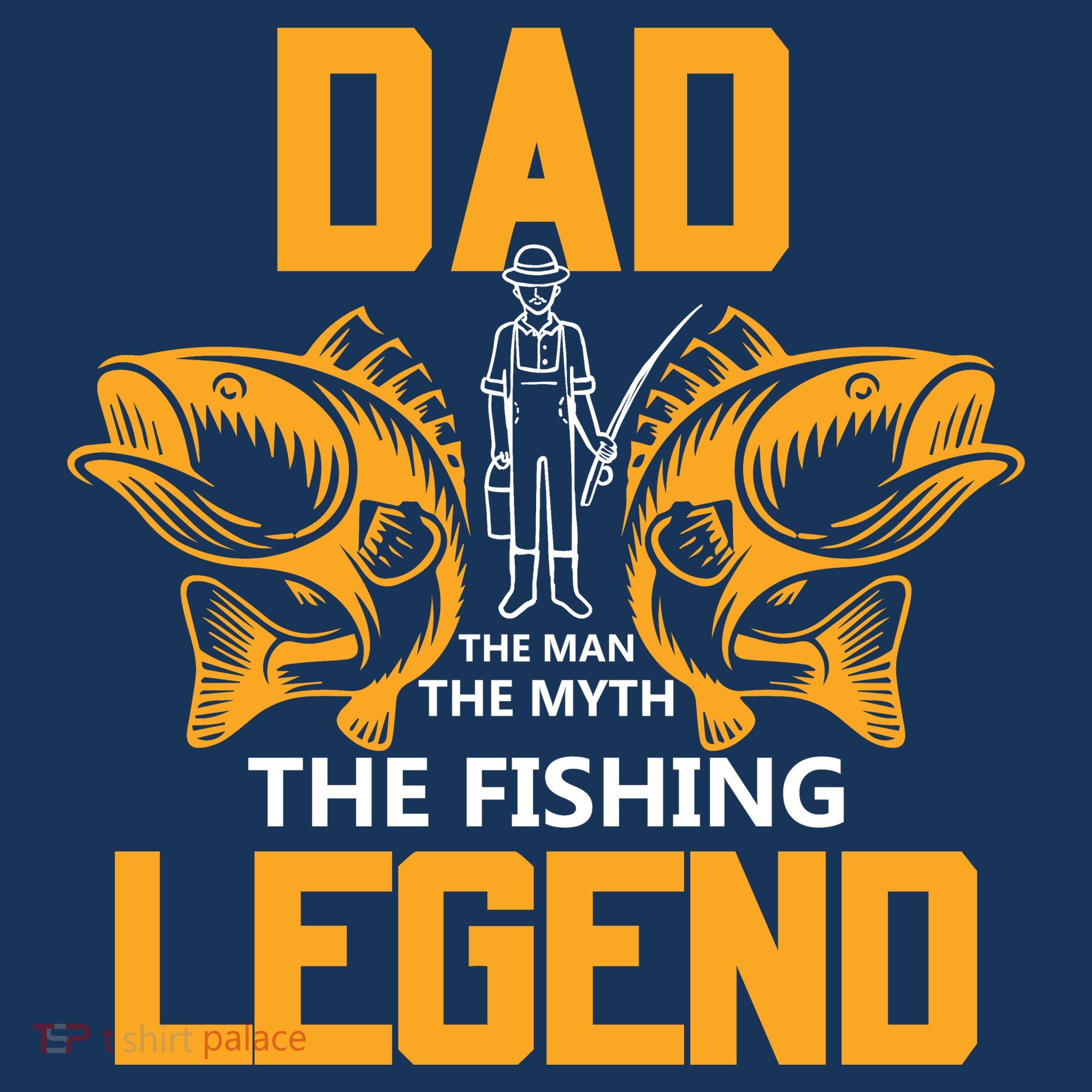 Dad The Man Myth The Fishing Legend Toddler T-Shirt
