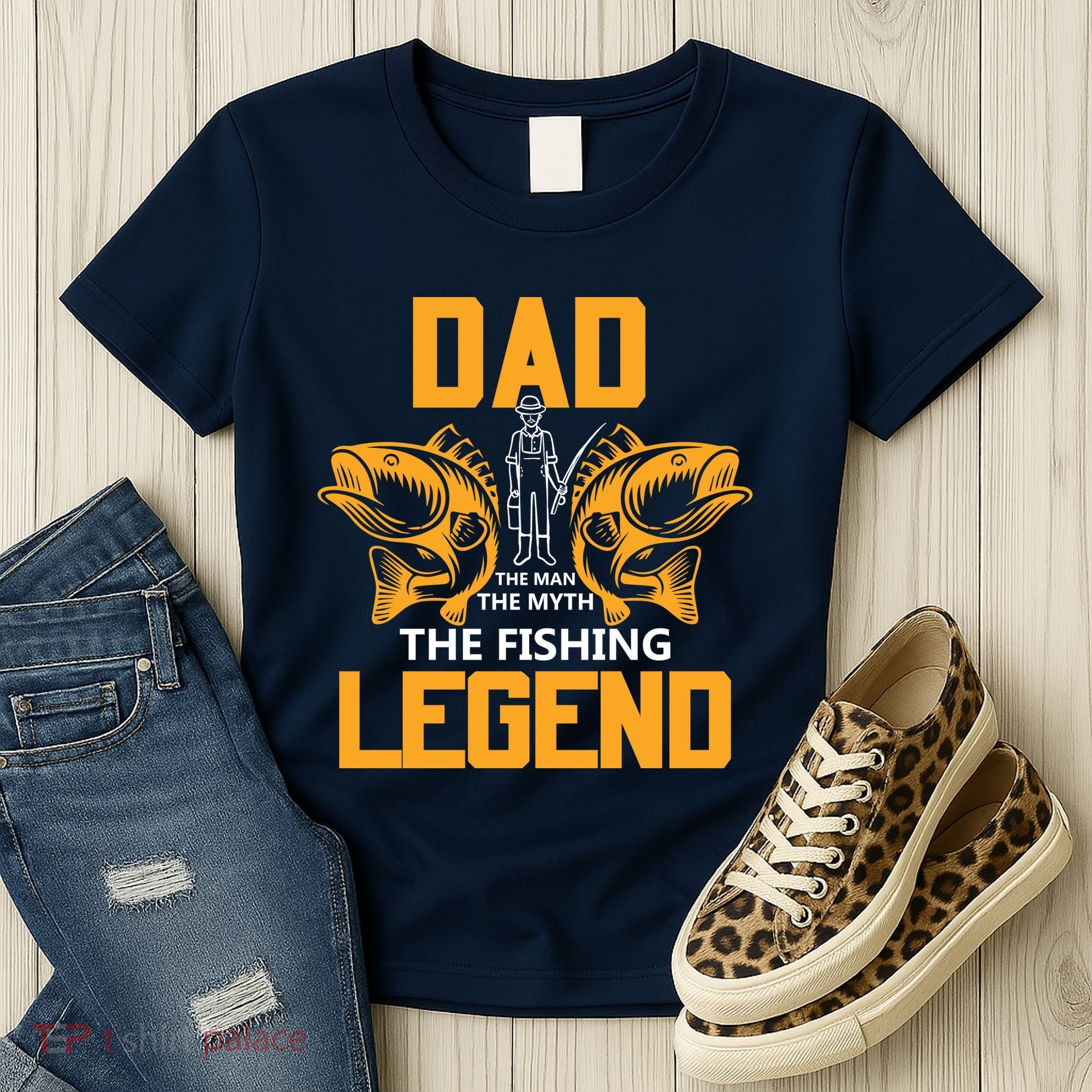 Dad The Man Myth The Fishing Legend Women's T-Shirt