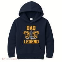 Dad The Man Myth The Fishing Legend Kids Hoodie thumb 0