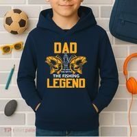 Dad The Man Myth The Fishing Legend Kids Hoodie thumb 2