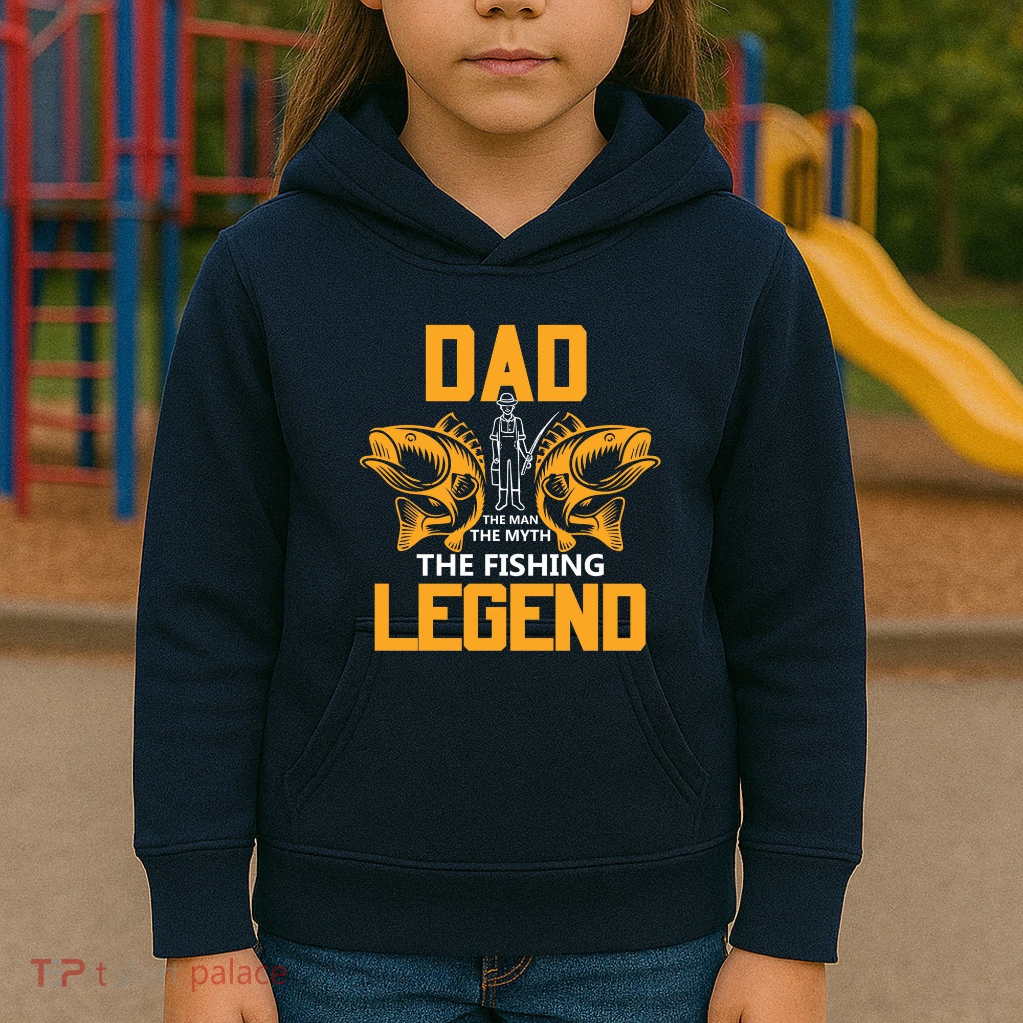 Dad The Man Myth The Fishing Legend Kids Hoodie