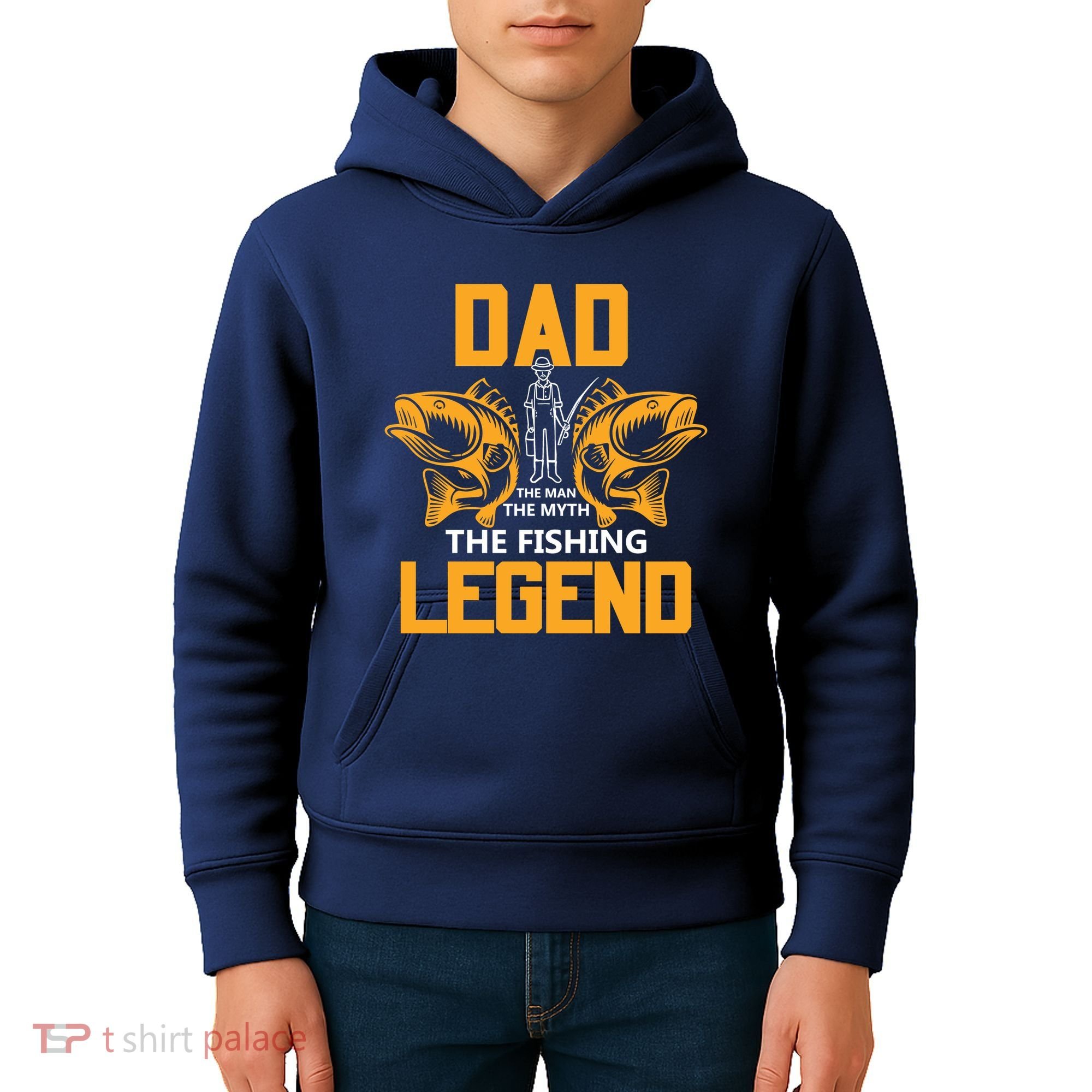 Dad The Man Myth The Fishing Legend Kids Hoodie