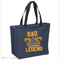 Dad The Man Myth The Fishing Legend Tote Bag thumb 2