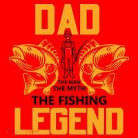 Dad The Man Myth The Fishing Legend Santa Hat thumb 1