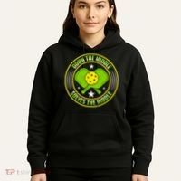 Down The Middle Solves The Riddle Funny Pickleball Hoodie thumb 5