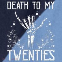 Death To My Twenties 30th Birthday 30 Yr Old Floral Skeleton Raglan Baseball Sleeve Shirt thumb 2