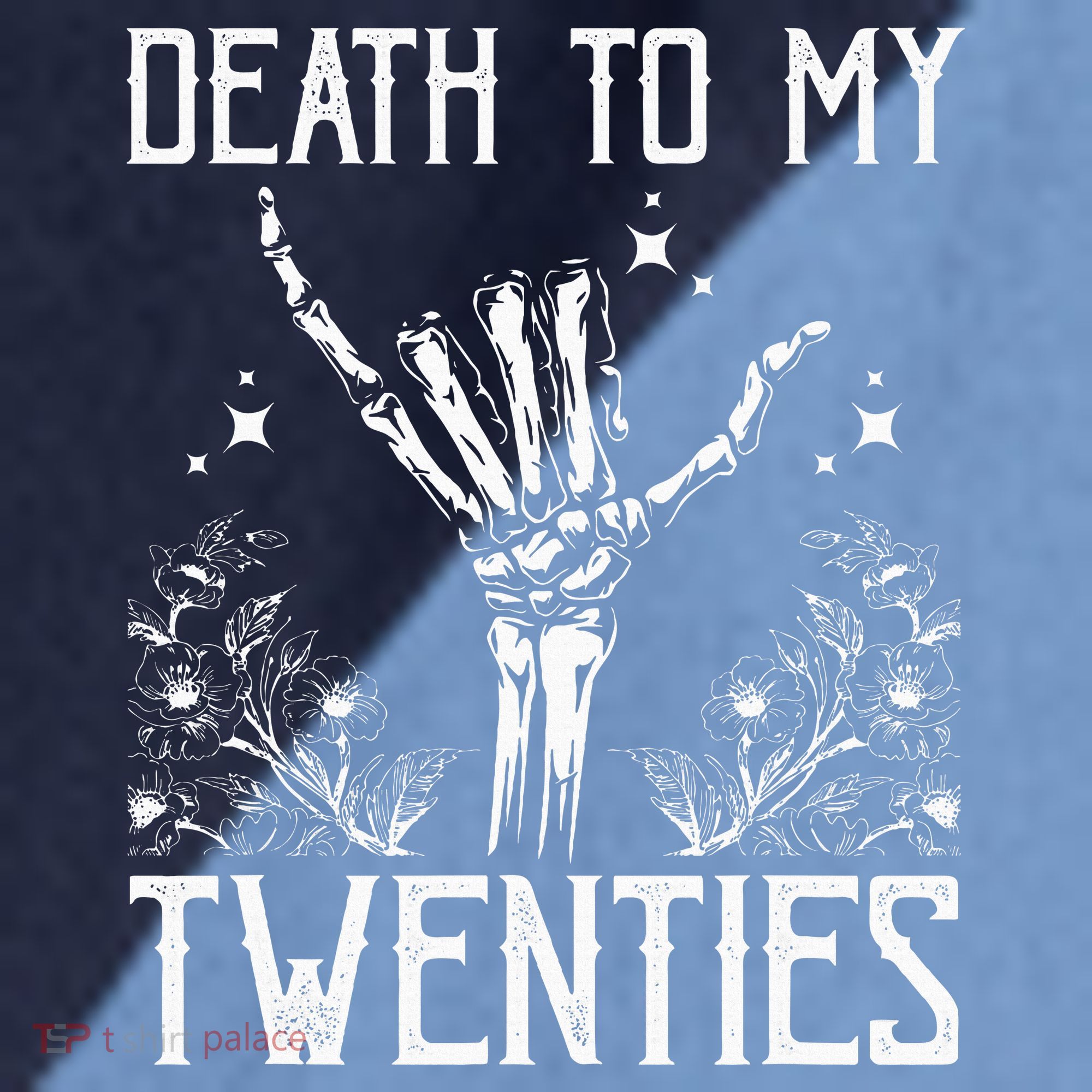 Death To My Twenties 30th Birthday 30 Yr Old Floral Skeleton Raglan Baseball Sleeve Shirt
