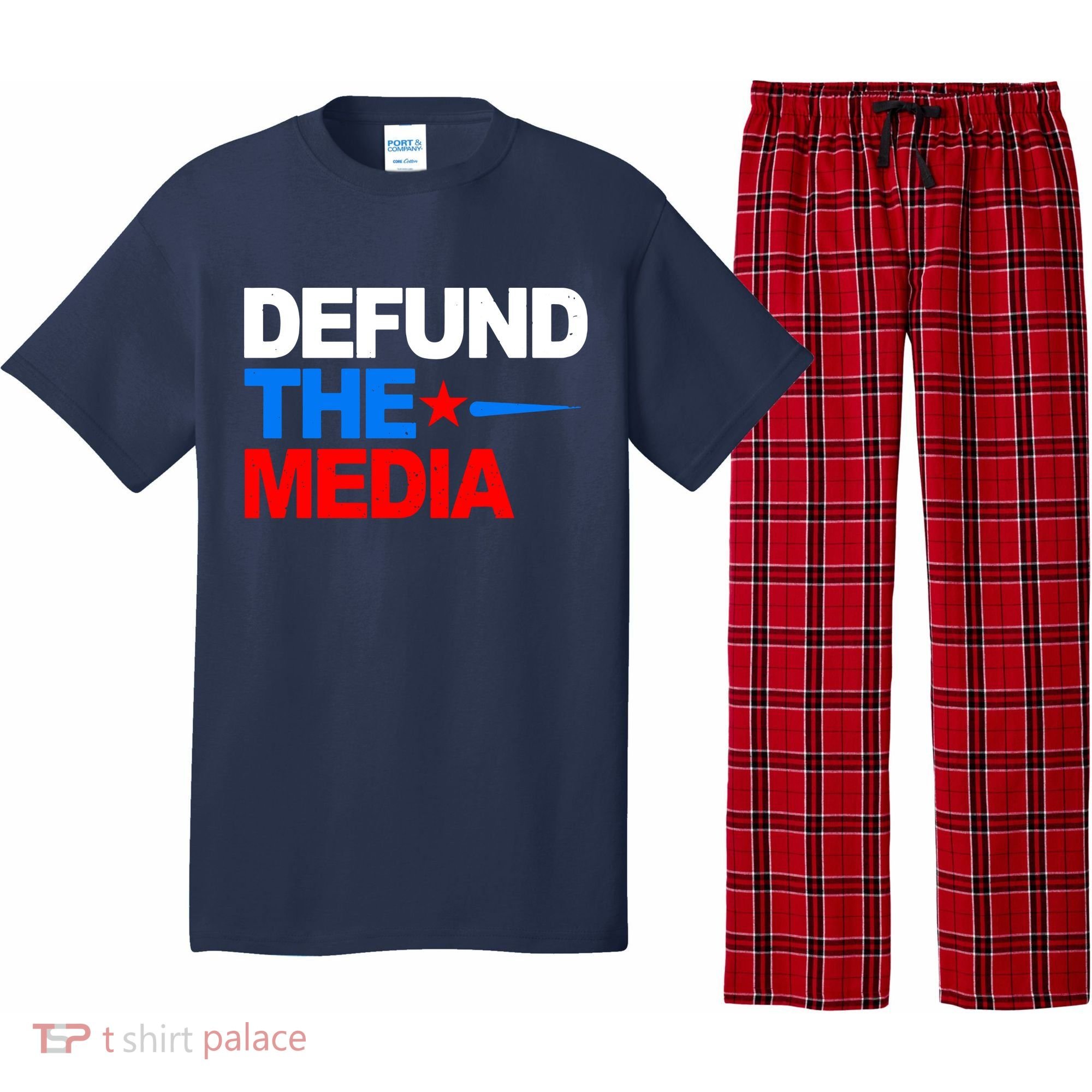 Defund The Media Pajama Set