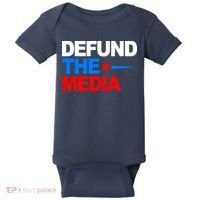 Defund The Media Baby Bodysuit thumb 0