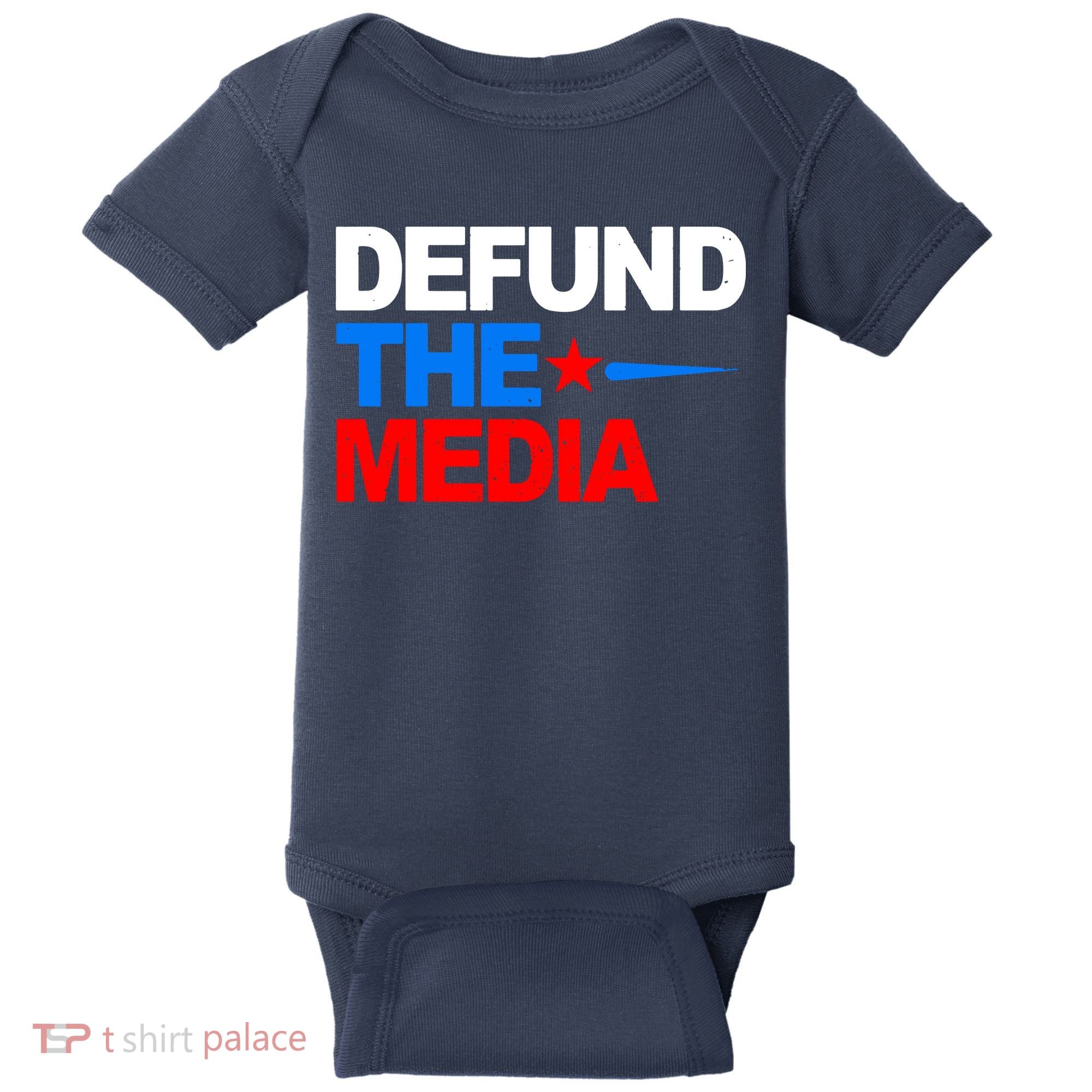 Defund The Media Baby Bodysuit