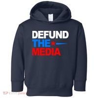 Defund The Media Toddler Hoodie thumb 0