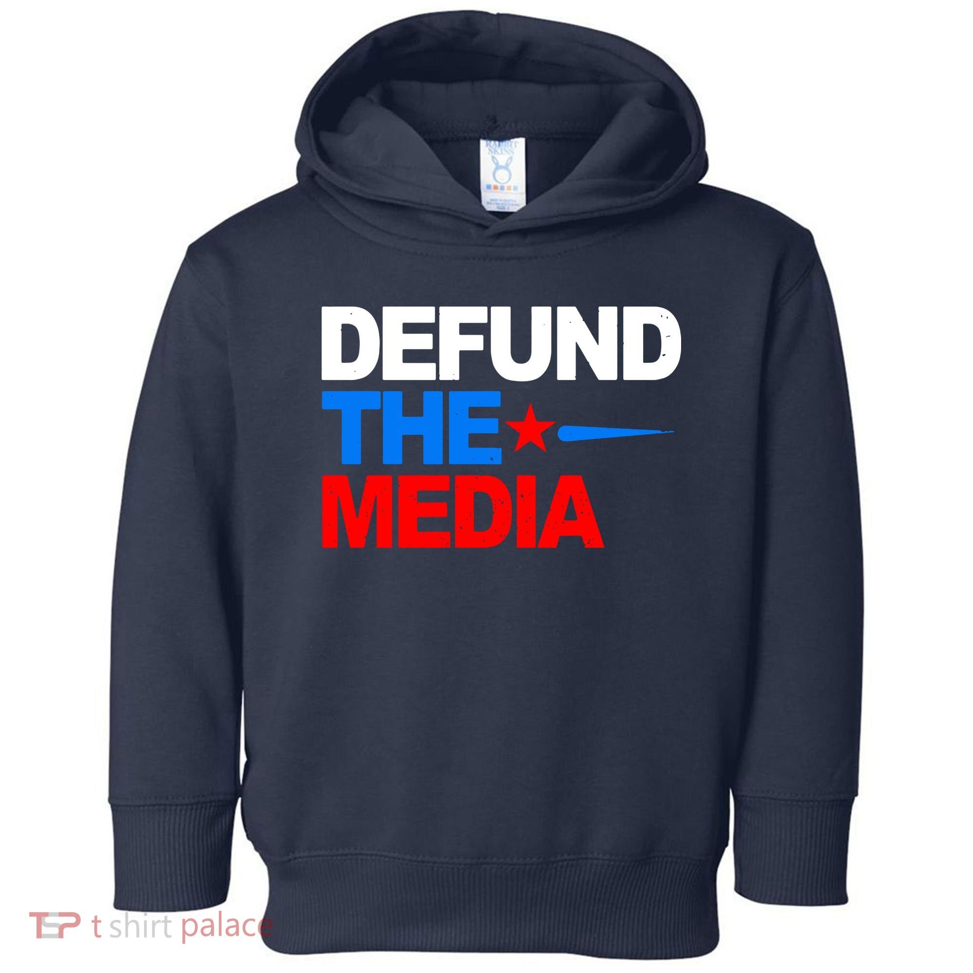 Defund The Media Toddler Hoodie