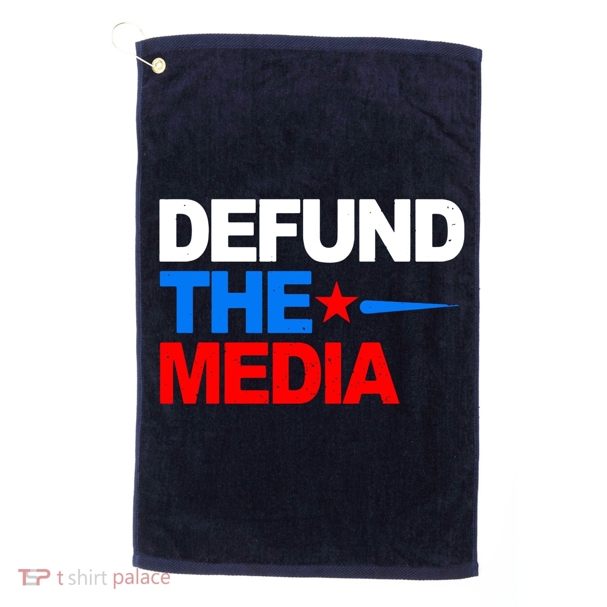 Defund The Media Golf Towel