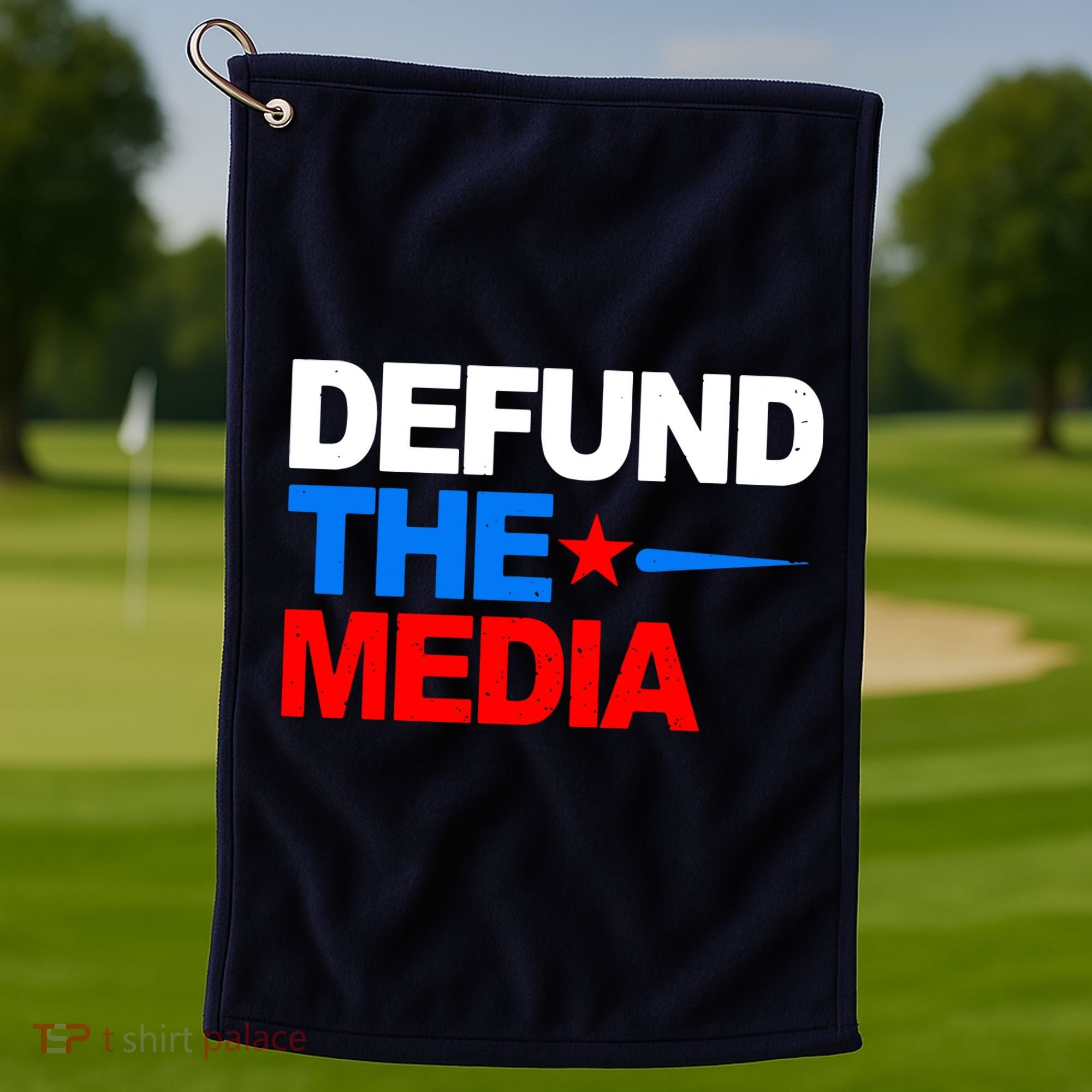 Defund The Media Golf Towel