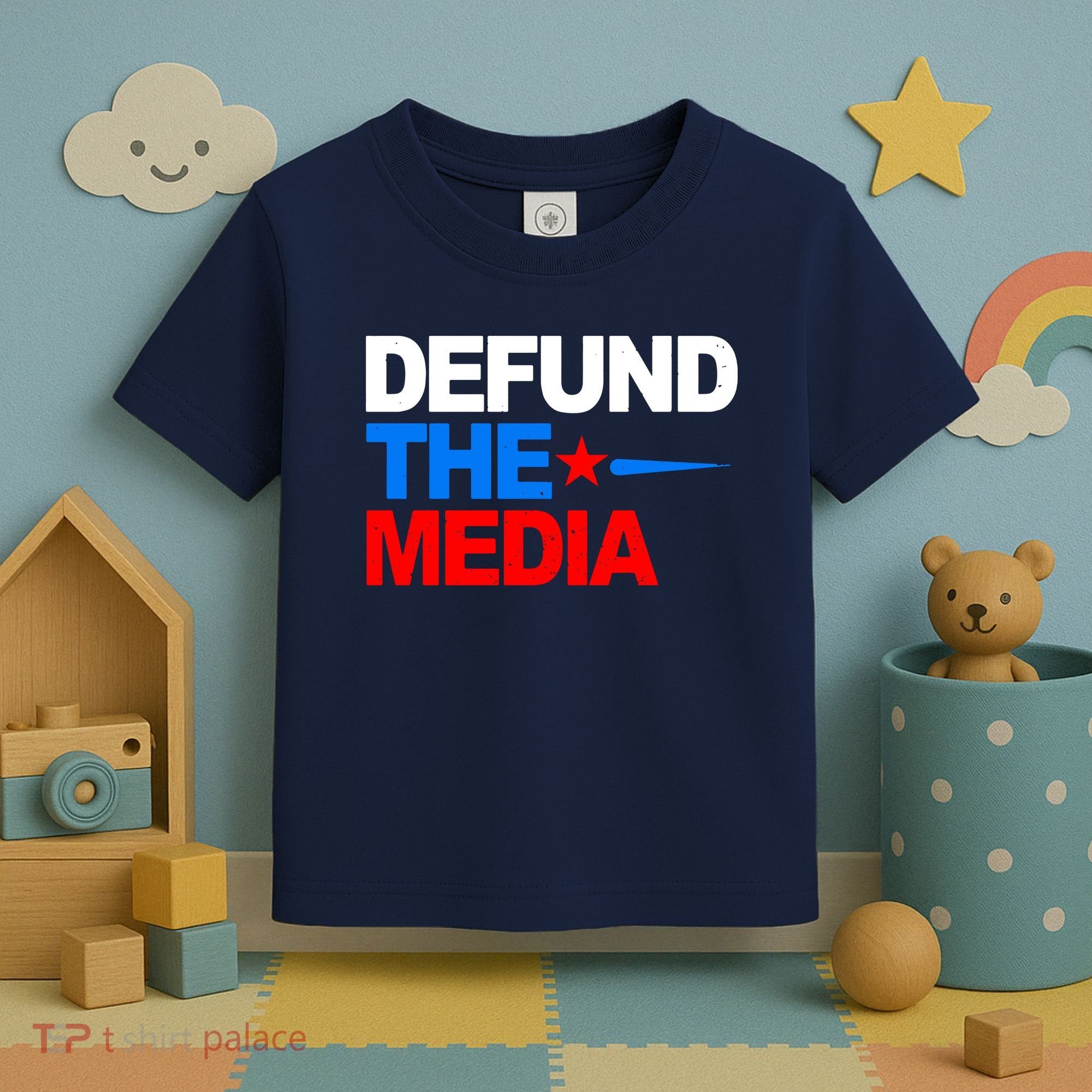 Defund The Media Toddler T-Shirt