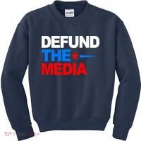 Defund The Media Kids Sweatshirt thumb 0