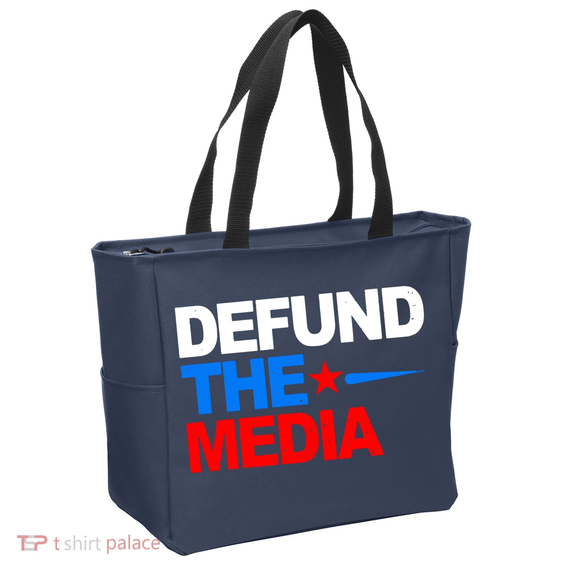 Defund The Media Tote Bag