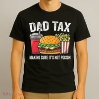 Dad Tax Making Sure It's Not Poi Son Funny Father's Day  T-Shirt thumb 3