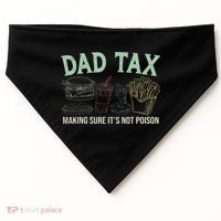 Dad Tax Making Sure It's Not Funny Fathers Day USA-Made Doggie Bandana thumb 0