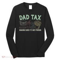 Dad Tax Making Sure It's Not Funny Fathers Day Long Sleeve Shirt thumb 0