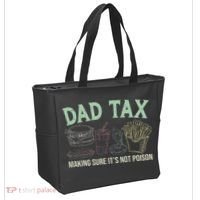 Dad Tax Making Sure It's Not Funny Fathers Day Tote Bag thumb 2