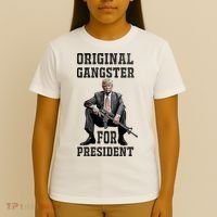 Donald Trump Mugshot Original Gangster For President 2024 T-Shirt thumb 4