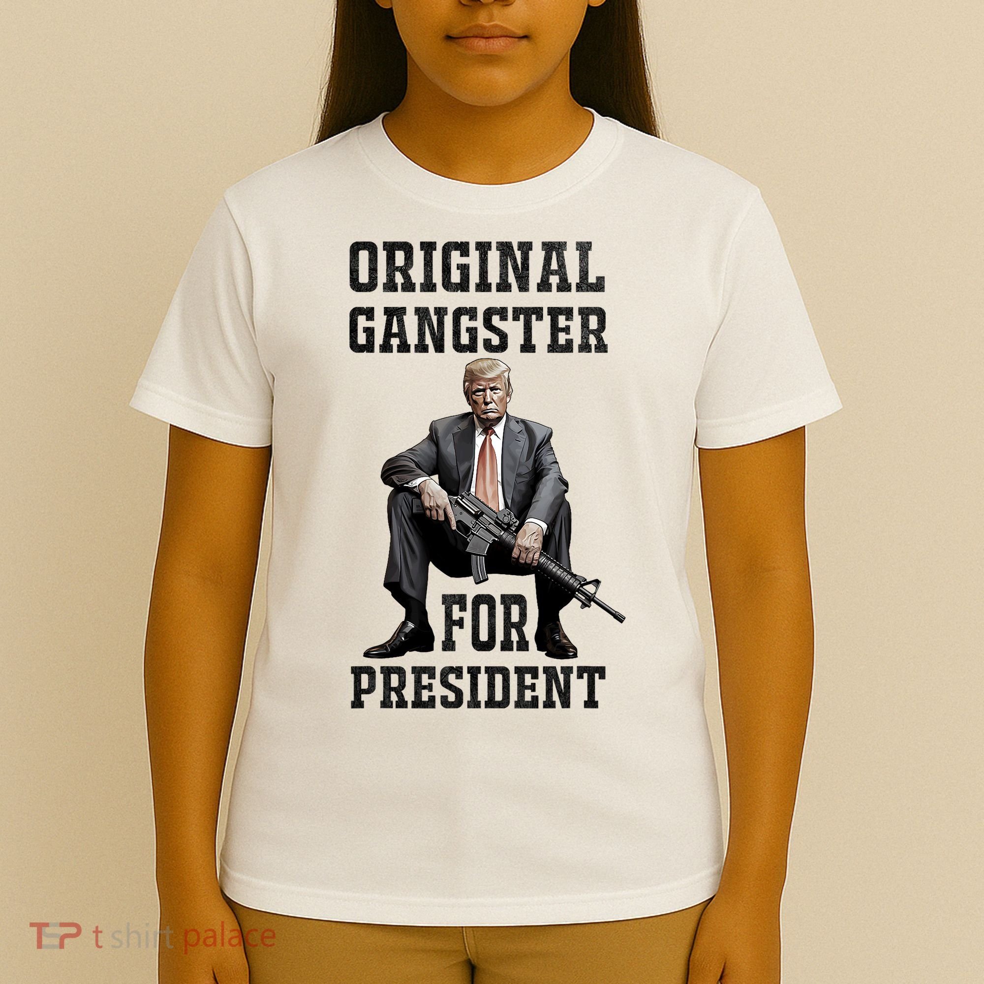 Donald Trump Mugshot Original Gangster For President 2024 T-Shirt