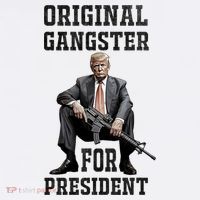 Donald Trump Mugshot Original Gangster For President 2024 Ornament thumb 1