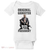 Donald Trump Mugshot Original Gangster For President 2024 Baby Bodysuit thumb 0