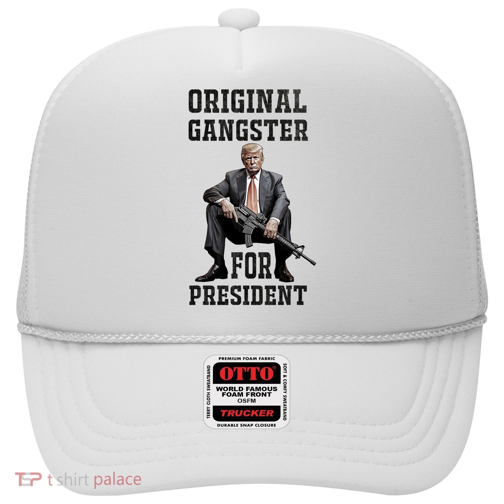 Donald Trump Mugshot Original Gangster For President 2024 Hat