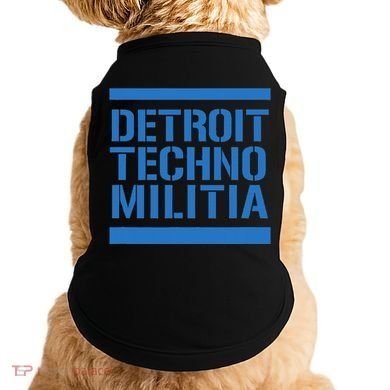 Detroit Techno Militia Blue Doggie Tank