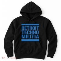 Detroit Techno Militia Blue Hoodie thumb 0