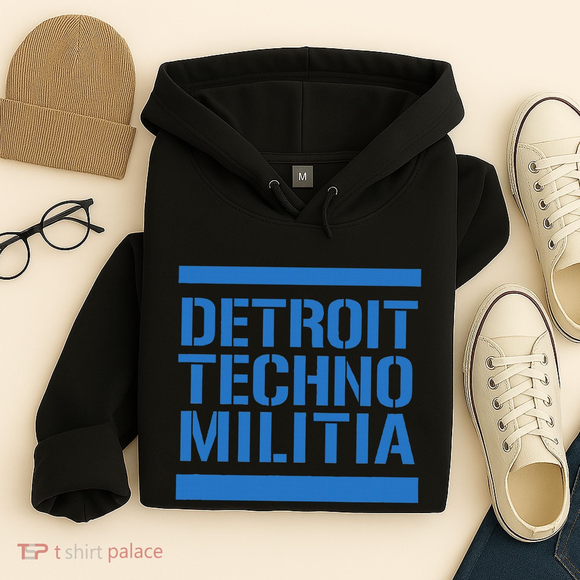 Detroit Techno Militia Blue Hoodie