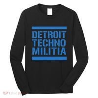 Detroit Techno Militia Blue Long Sleeve Shirt thumb 0