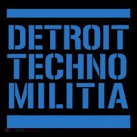 Detroit Techno Militia Blue Button thumb 1