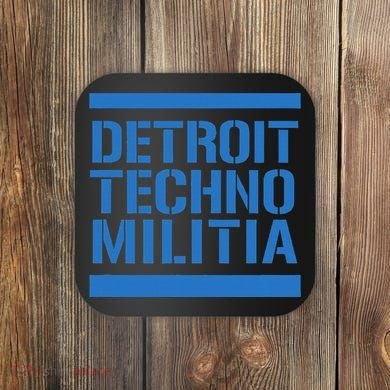 Detroit Techno Militia Blue Coaster
