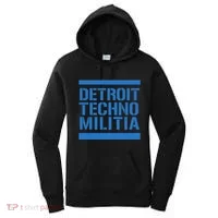 Detroit Techno Militia Blue Women's Hoodie thumb 0
