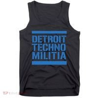 Detroit Techno Militia Blue Tank Top thumb 0