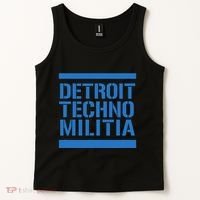 Detroit Techno Militia Blue Tank Top thumb 2