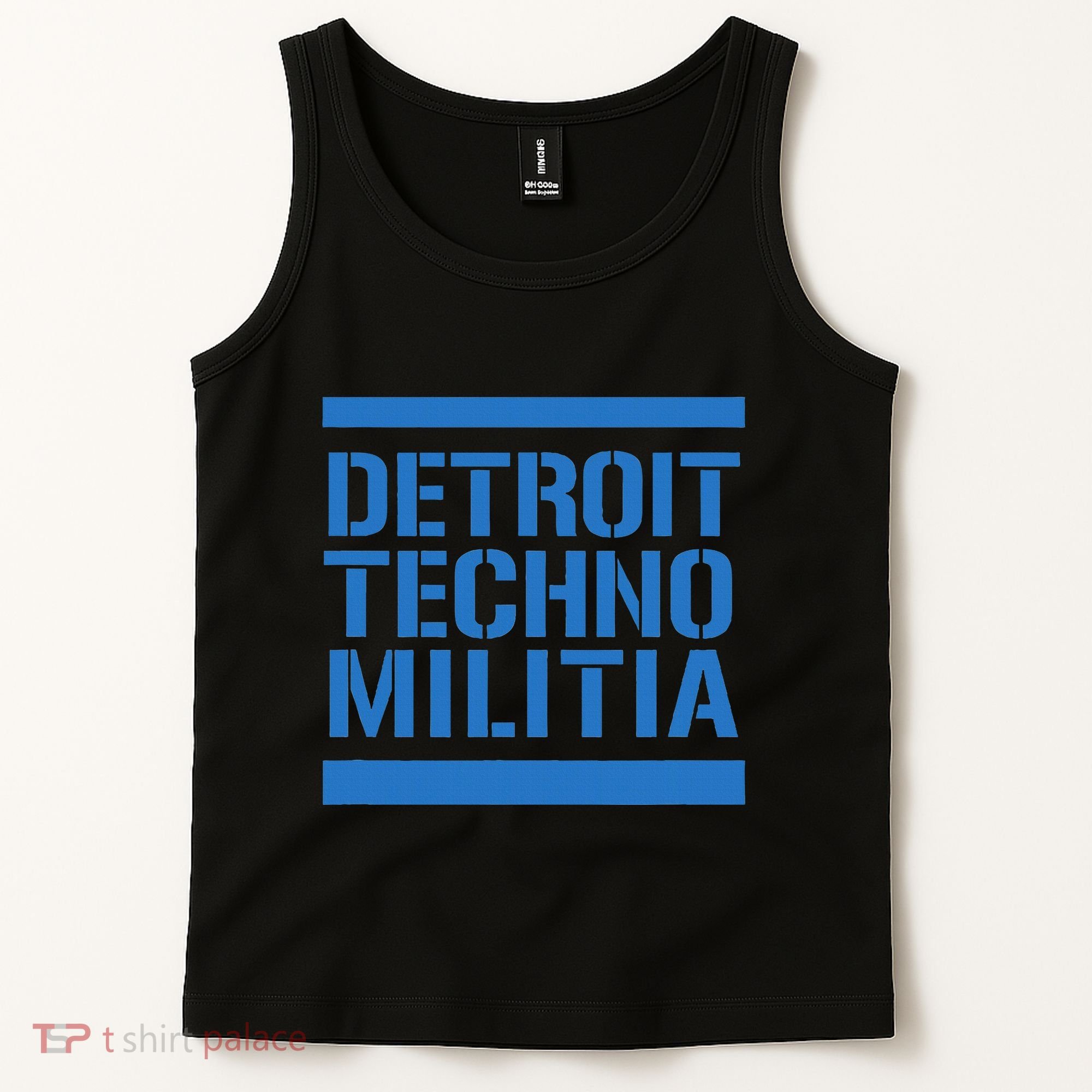 Detroit Techno Militia Blue Tank Top