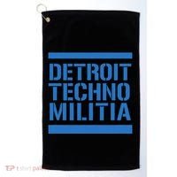 Detroit Techno Militia Blue Golf Towel thumb 0