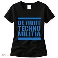 Detroit Techno Militia Blue Women's T-Shirt thumb 0