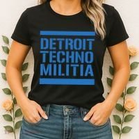 Detroit Techno Militia Blue Women's T-Shirt thumb 2