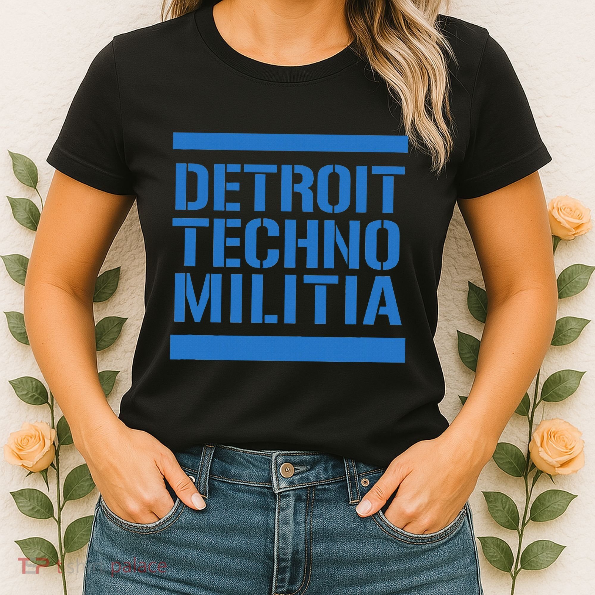 Detroit Techno Militia Blue Women's T-Shirt