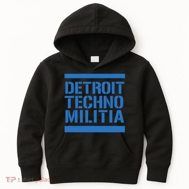 Detroit Techno Militia Blue Kids Hoodie