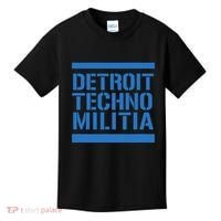Detroit Techno Militia Blue Kids T-Shirt thumb 0