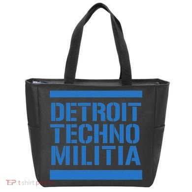Detroit Techno Militia Blue Tote Bag