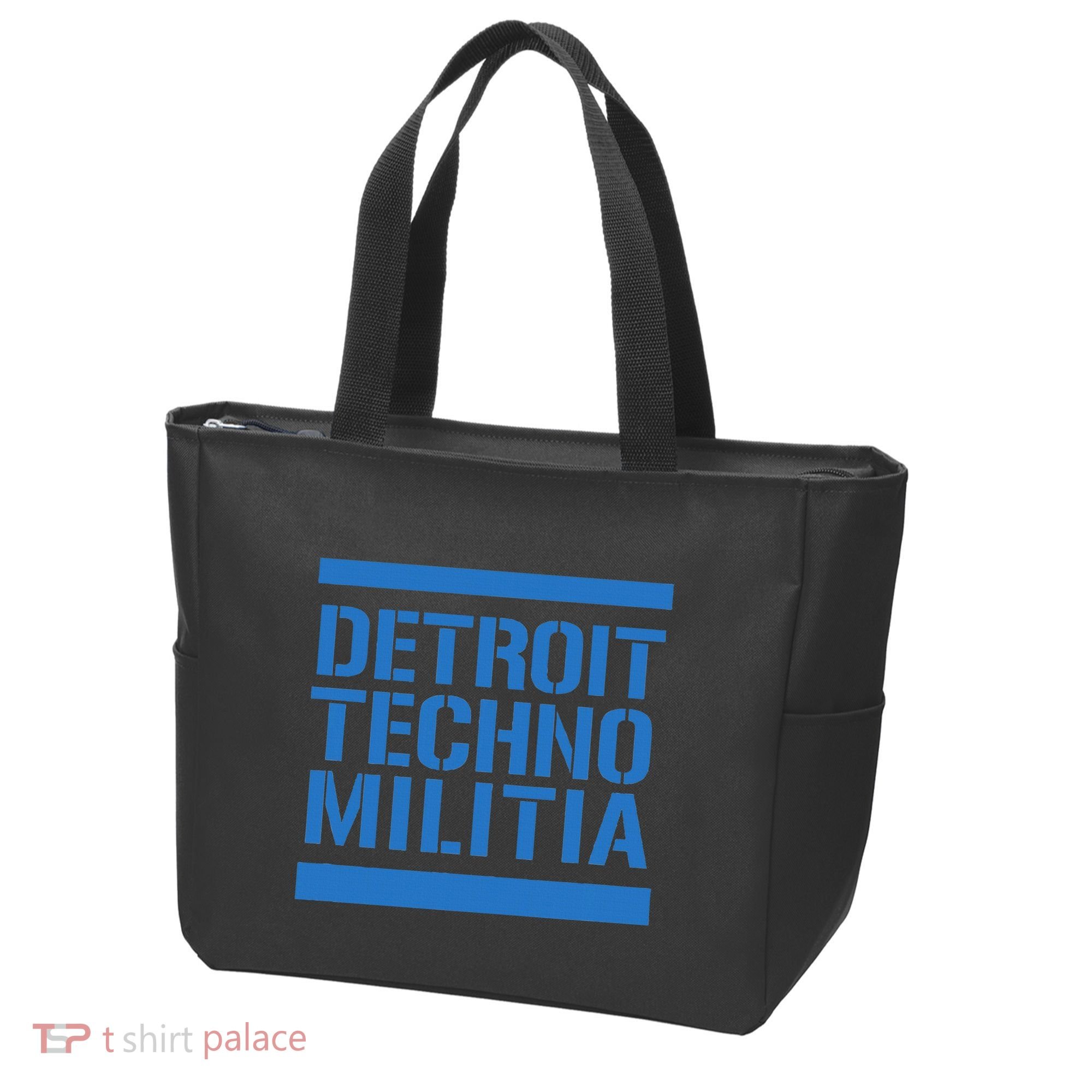 Detroit Techno Militia Blue Tote Bag