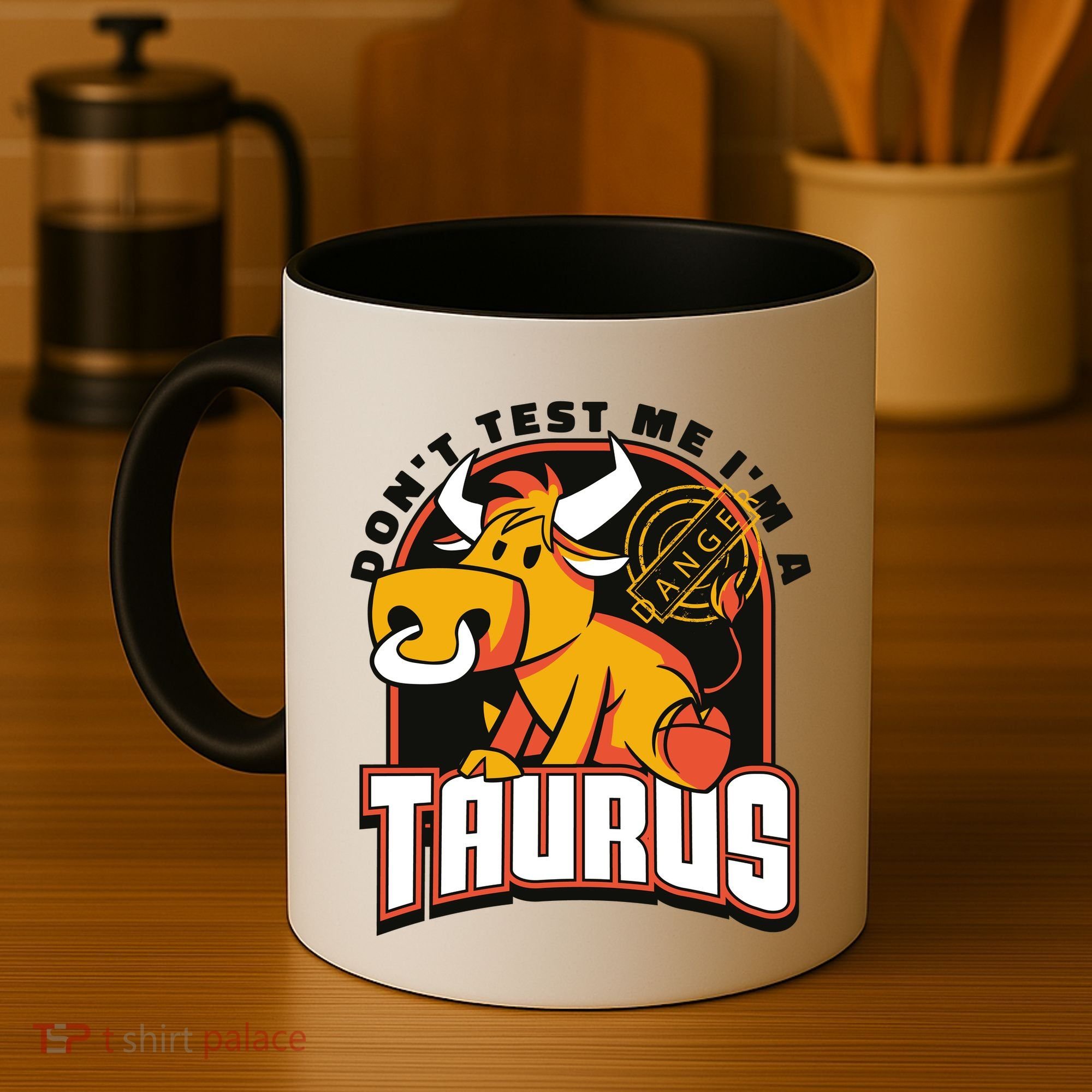 Don't Test Me I'm A Taurus Bull Birthday Gift Coffee Mug